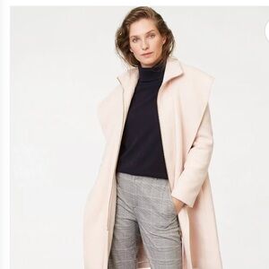 Club Monaco Kasperre Wool Coat in Burgundy